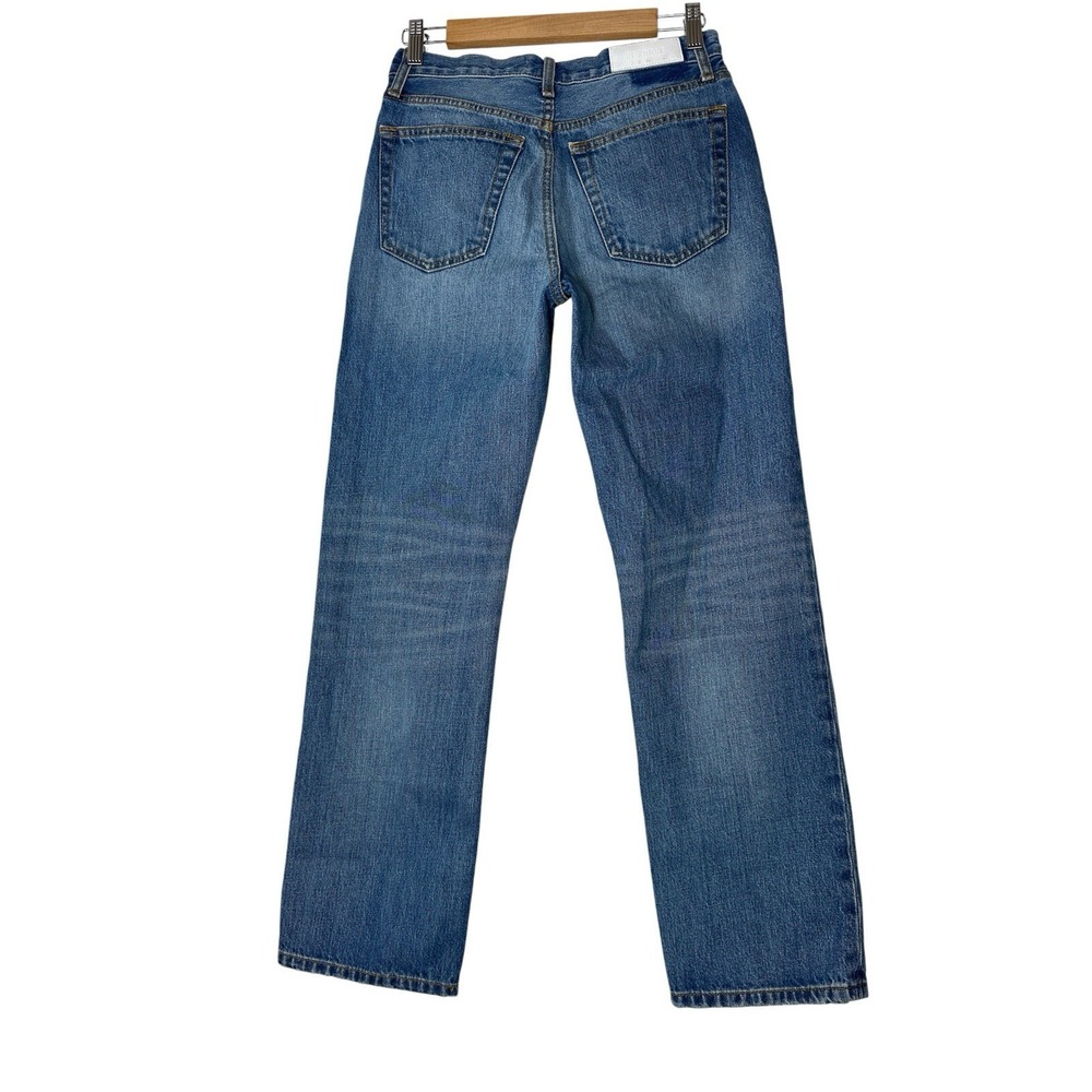 RE/DONE Straight Jeans Womens 24 (28x29) Blue Button Fly Denim Classic - Picture 2 of 9